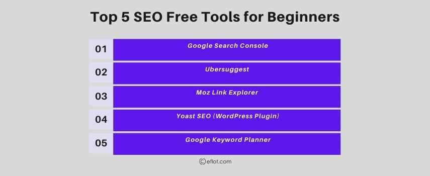 Top 5 SEO Free Tools for Beginners