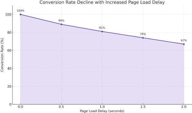 Conversion Rate Decline with increased page load delay
