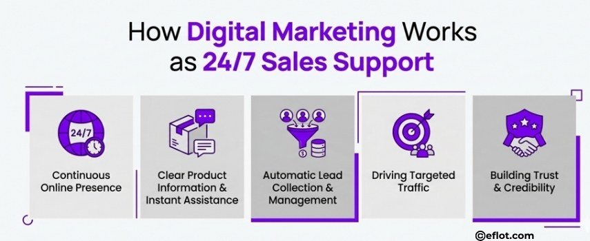 How Digital Marketing Works as 24/7 Sales Support