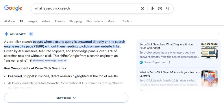 AI-generated answers
