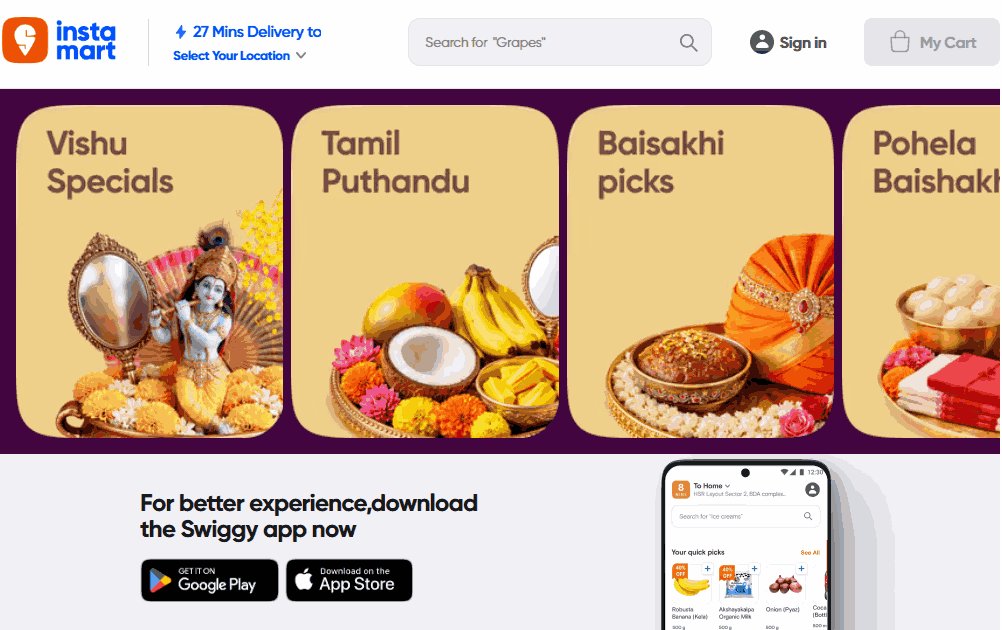 Swiggy Instamart: A Separate Advertising Strategy Within the Same App