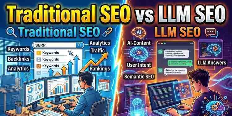 Traditional SEO vs LLM SEO